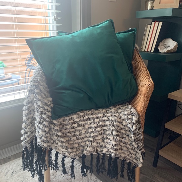 URBAN OUTFITTERS GREEN VELVET PILLOWS - Picture 6 of 8